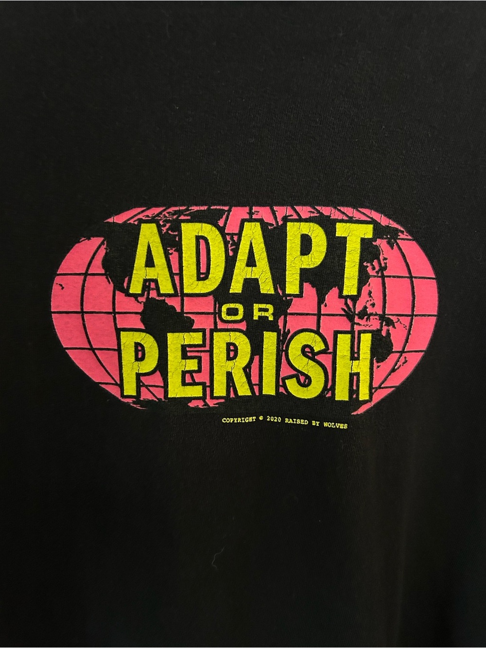 Raised by Wolves “Adapt or Perish” Graphic Tee — Size Large - Picture 3 of 5